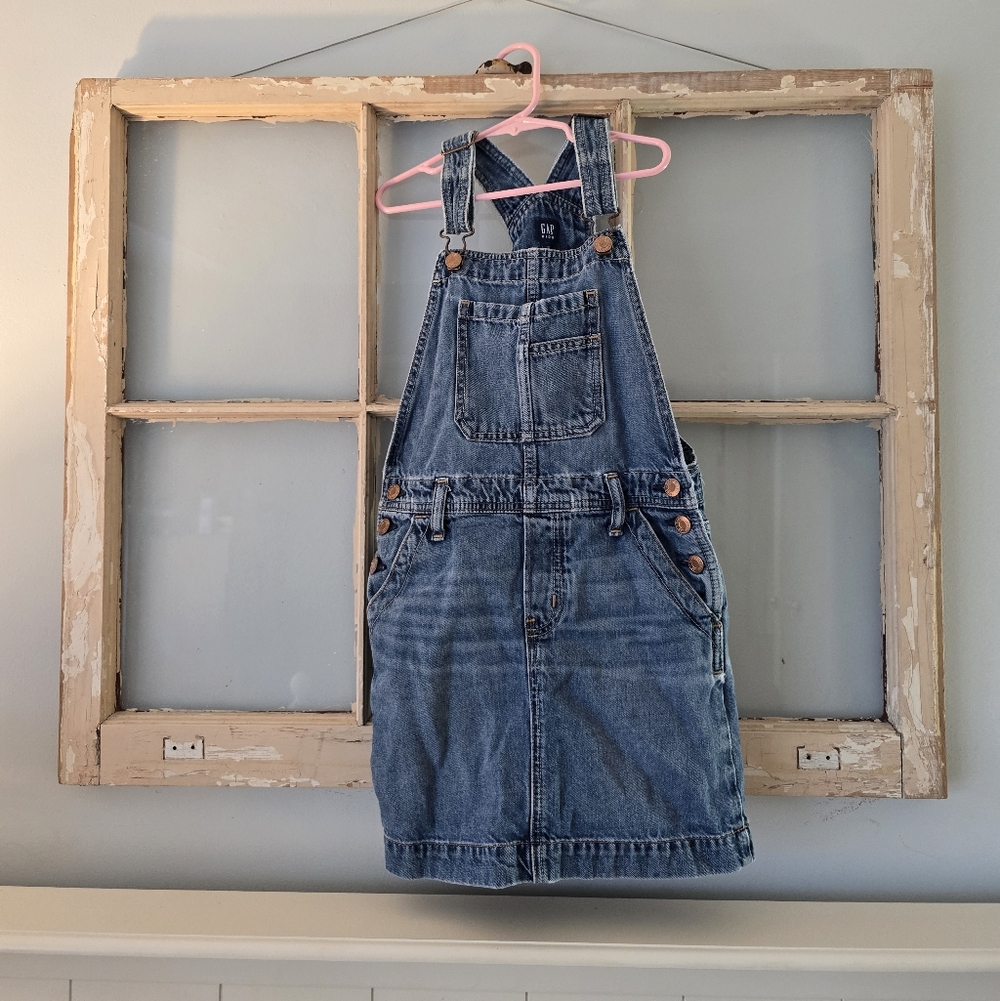 Gap Denim Jean Overall Dress Girls 8